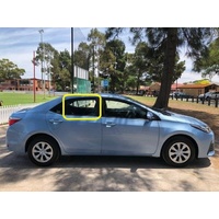 suitable for TOYOTA COROLLA ZRE172R - 12/2013 to 10/2019 - 4DR SEDAN - DRIVERS - RIGHT SIDE REAR DOOR GLASS - GREEN - NEW