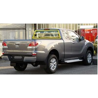 FORD RANGER PX - PT - T6.2 - 9/2011 TO 2024 - 2/4DR & EXTRA CAB - REAR WINDSCREEN GLASS - DARK GREEN - (SECOND-HAND)