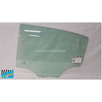 PEUGEOT 208 A9 - 10/2012 TO 1/2018 - 5DR HATCH - LEFT SIDE REAR DOOR GLASS - GREEN - NEW