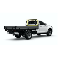 MAZDA BT-50 11/2020 to CURRENT - 2DR SINGLE CAB - REAR WINDSCREEN GLASS - NOT HEATED - TOP&SIDE MOULD - GREEN - NEW