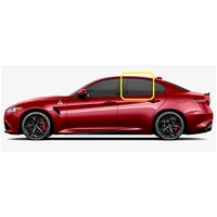 ALFA ROMEO GIULIA - 5/2016 TO CURRENT - 4DR SEDAN - PASSENGERS - LEFT SIDE REAR DOOR GLASS - SOLAR GREEN TINT - LIMITED - CALL FOR STOCK - NEW