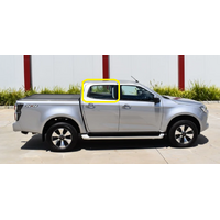 ISUZU D-MAX - 9/2020 TO CURRENT - 4DR DUAL CAB - DRIVERS - RIGHT SIDE REAR DOOR GLASS (WITH FITTINGS) - GREEN