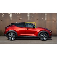NISSAN JUKE F16 - 1/2020 TO CURRENT - 5DR SUV - DRIVERS - RIGHT SIDE FRONT DOOR GLASS - SOLAR TINT (WITH FITTINGS) - GREEN - NEW