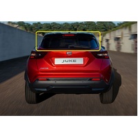 NISSAN JUKE F16 - 1/2020 TO CURRENT - 5DR SUV - REAR WINDSCREEN GLASS - SOLAR TINT - 1 HOLE - HEATED - GREEN - NEW