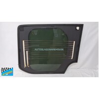 LDV DELIVER 9 - 7/2020 TO CURRENT - MID ROOF MWB/LWB VAN - RIGHT SIDE REAR BARN DOOR GLASS - HEATED - PRIVACY GREY (825W X 720H) - NEW - LOW STOCK