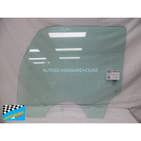 KENWORTH T300/T400/T600  - 1/2019 TO CURRENT - TRUCK - PASSENGER - LEFT SIDE FRONT DOOR GLASS - (R44-1110) GREEN - (728mm high) - (SECOND-HAND)