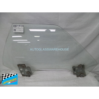 SUBARU BRUMBY - 1981 TO 1995 - UTE - DRIVER - RIGHT SIDE FRONT DOOR GLASS - (SECOND-HAND)