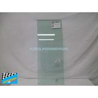 MITSUBISHI ROSA UE6/BE6 - 8/2000 to CURRENT - BUS - PASSENGERS - LEFT SIDE FIXED WINDOW GLASS - LAST PIECE, (310W X 756H) - GREEN - NEW