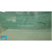 VOLKSWAGEN PASSAT MK 6 - 3/2006 TO 11/2010 - 4DR WAGON - REAR WINDSCREEN GLASS - REARLIGHT, HEATED, 1 HOLE, 1365 x 440 - DARK GREEN - (SECOND-HAND)