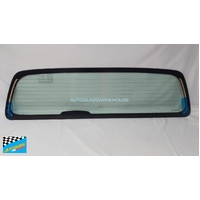 NISSAN NAVARA D40 - 12/2005 TO 4/2015 - 4DR UTE - REAR WINDSCREEN GLASS - HEATED - (REAR MIDDLE SEAT BELT IS LAP SASH BELT) - NEW