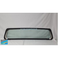 NISSAN NAVARA D23 - NP300 - 3/2015 to CURRENT - UTE - REAR WINDSCREEN GLASS - 2-SIDE MOULDS, HEATED (1340w X 330) - NEW