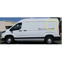 LDV DELIVER 9 7/2020 to CURRENT - HIGH/MID ROOF - LWB VAN - PASSENGER - LEFT SIDE REAR FIXED CARGO BONDED GLASS - GREEN -  945 X 733 - NEW