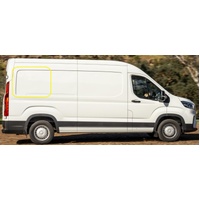 LDV DELIVER 9 7/2020 to CURRENT - HIGH/MID ROOF - LWB VAN - DRIVERS - RIGHT SIDE REAR FIXED CARGO BONDED GLASS - GREEN -  947 X 737 - NEW