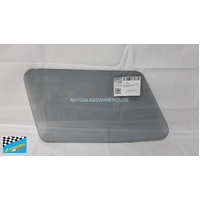 MAZDA 323 FA4UV - 3/1977 to 9/1985 - STATION WAGON - LEFT SIDE CARGO GLASS - TINTED - (605 TOP LEFT TO BOTTOM RIGHT - 300h) - (SECOND-HAND)