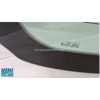 JAGUAR X-TYPE X400 - 10/2001 to 12/2010 - 4DR SEDAN - REAR WINDSCREEN GLASS - 1350w X 655h - (SECOND-HAND)