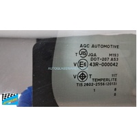 HOLDEN COLORADO 7 RG - 11/2012 TO CURRENT - 4DR WAGON - DRIVERS - RIGHT SIDE REAR CARGO GLASS - PRIVACY TINT - (SECOND-HAND)