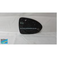 KIA RIO UB - 9/2011 to 12/2016 -5DR HATCH - DRIVERS - RIGHT SIDE MIRROR - FLAT GLASS - WITH BACKING - 171MM WIDE X 120MM HIGH - (SECOND-HAND)