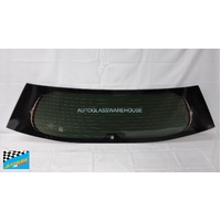 KIA SORENTO XM - 2009 TO 4/2012 - 5DR WAGON - REAR WINDSCREEN GLASS - HEATED - WIPER HOLE  (CENTRE 456mm) - PRIVACY TINTED - (SECOND-HAND)