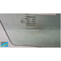 SUITABLE FOR LEXUS ES SERIES ES300H, AXZH10R, XV70 - 4DR SEDAN - DRIVERS - RIGHT SIDE FRONT DOOR GLASS (WITH FITTING, LAMINATED, ACOUSTIC) - NEW