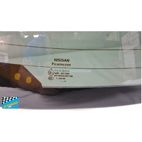 NISSAN JUKE F15 - 10/2013 to 12/2019 - 5DR SUV - REAR WINDSCREEN GLASS - HEATED,1 HOLE,TONG MARK - PRIVACY TINT - (SECOND-HAND)