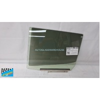 suitable for TOYOTA C-HR NGX10R - 2/2017 to 2/2024 - 5DR WAGON - PASSENGER - LEFT SIDE REAR DOOR GLASS - GREEN - (SECOND-HAND)
