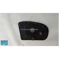 MERCEDES C CLASS W203 - 12/2000 TO 1/2007 - 4DR SEDAN - PASSENGERS - LEFT SIDE MIRROR - WITH BACKING PLATE - (SECOND-HAND)