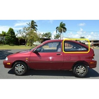 FORD FESTIVA WB/WF - 4/1994 to 7/2000 - 3DR HATCH - PASSENGERS - LEFT SIDE REAR OPERA GLASS - (SECOND-HAND)