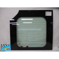 suitable for TOYOTA COASTER XZB70R - 4/2017 TO CURRENT - PASSENGERS - LEFT SIDE BARN DOOR GLASS - WITH CUT OUT CORNER FOR REAR MIRROR - GREEN  - NEW