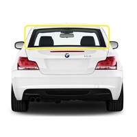 BMW 1 SERIES E82 - 05/2008 to 12/2013 - 2DR COUPE - REAR WINDSCREEN GLASS - HEATED (GLASS ONLY NO ENCAP) - GREEN - NEW (LIMITED STOCKS)