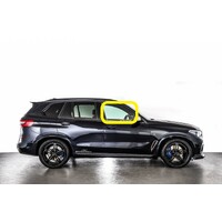 BMW X5 G05 - 11/2018 TO CURRENT - 5DR SUV - DRIVERS - RIGHT SIDE FRONT DOOR GLASS - SOLAR TINT, 2 HOLES - GREEN - NEW