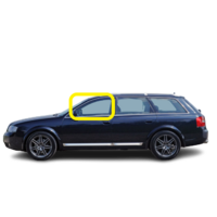 AUDI ALLROAD C5 - 2/2001 to 4/2007 - 5DR WAGON - LEFT SIDE FRONT DOOR GLASS - 2 HOLES - (CALL FOR STOCK) - NEW