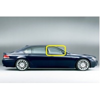 BMW 7 SERIES E65/E66 - 2/2002 TO 1/2009 - 4DR SEDAN - DRIVERS - RIGHT SIDE FRONT DOOR GLASS - 2 HOLES - GREEN - NEW (LIMITED STOCK)