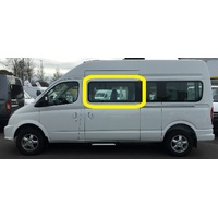 LDV V80 - 4/2013 to CURRENT - SWB VAN - PASSENGERS - LEFT SIDE FRONT CARGO GLASS - GREEN - 1140W X 558H - NEW