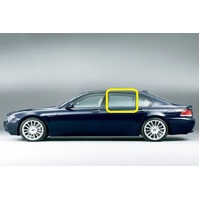 BMW 7 SERIES E65 SWB - 2/2002 TO 1/2009 - 4DR SEDAN - PASSENGERS - LEFT SIDE REAR DOOR GLASS - LAMINATED - GREEN - NEW