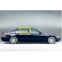 BMW 7 SERIES E65 SWB - 2/2002 TO 1/2009 - 4DR SEDAN - DRIVERS - RIGHT SIDE REAR DOOR GLASS - LAMINATED - GREEN - NEW