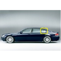 BMW 7 SERIES E65/E66 - 2/2002 TO 1/2009 - 4DR SEDAN - PASSENGERS - LEFT SIDE REAR QUARTER GLASS - LAMINATED - GREEN - NEW (LIMTIED STOCK)