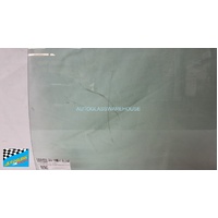 PEUGEOT 405 - 1/1988 to 1998 - 4DR SEDAN - PASSENGER - LEFT SIDE REAR DOOR GLASS - (2 HOLES) - (SECOND-HAND)