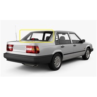 VOLVO 760/940/960/S90 - 1/1990 to 1/1998 - 4DR SEDAN - REAR WINDSCREEN GLASS - LAMINATED - GREEN - LIMITED - CALL FOR STOCK - NEW
