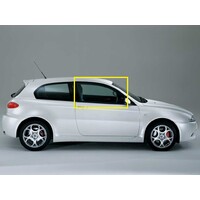 ALFA ROMEO 147 GTA - 9/2001 TO CURRENT - 3DR HATCH - DRIVERS - RIGHT SIDE FRONT DOOR GLASS - 2 HOLES - GREEN - NEW (LIMITED STOCK)