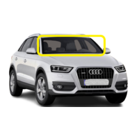 AUDI Q3 8U - 3/2012 to 12/2018 - 5DR SUV - FRONT WINDSCREEN GLASS - RAIN SENSOR, ACOUSTIC, SOLAR TINT, TOP MOULD, RETAINER - GREEN - NEW