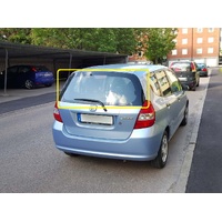 HONDA JAZZ GD - 10/2002 to 8/2008 - 5DR HATCH - REAR WINDSCREEN GLASS - HEATED, WASHER HOLE, WITHOUT SPOILER - PRIVACY TINT - NEW