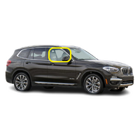 BMW X3 G01 - 10/2017 to CURRENT - 5DR WAGON - DRIVER - RIGHT SIDE FRONT DOOR GLASS (2 HOLES) - GREEN - NEW