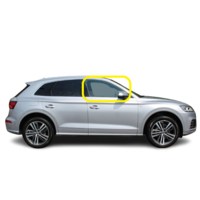 AUDI Q5 FY - 3/2017 TO CURRENT - 4DR SUV - DRIVERS - RIGHT  SIDE FRONT DOOR GLASS - SOLAR, 2 HOLES - NEW