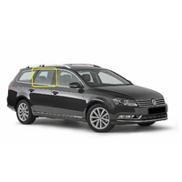 VOLKSWAGEN PASSAT MK 6.5 3C - 6/2011 TO 4/2015 - 4DR WAGON - DRIVERS - RIGHT SIDE REAR DOOR GLASS -1 HOLE, SOLAR - LOW STOCK - NEW
