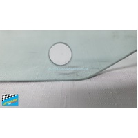 SUITABLE FOR TOYOTA HIACE 100 SERIES - 1993 TO 2004 -TRADE VAN/COMMUTER - LEFT SIDE FRONT DOOR GLASS - METAL CLIP FIT TO REGULAR, 2X14MM HOLES - NEW