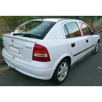 HOLDEN ASTRA TS - 8/1998 to 10/2006 - 2DR COUPE/CONVERTIBLE - DRIVERS - RIGHT SIDE FRONT DOOR GLASS