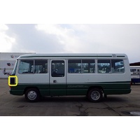 suitable for TOYOTA COASTER RB20-BB20-BB21-HZB30 - 1982 to 6/1993 - 20 SEATER BUS - LEFT SIDE CURB SIGHT WINDOW (PASSENGERS FOOT) - 3RD GLASS - GREEN 
