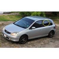 HONDA CIVIC EU - 10/2000 to 10/2006 - 5DR HATCH - PASSENGERS - LEFT SIDE REAR DOOR GLASS - NEW