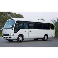 suitable for TOYOTA COASTER HZB50 - 6/1993 to CURRENT - 22 SEATER BUS - LEFT/RIGHT LAST REAR CARGO GLASS - 7TH PIECE (830h X 730w) - NEW 