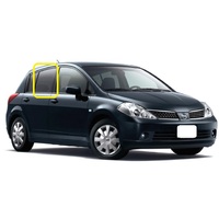 NISSAN TIIDA C11 - 2/2006 to 10/2012 - 4DR SEDAN/5DR HATCH - RIGHT SIDE REAR DOOR GLASS - GREEN - NEW